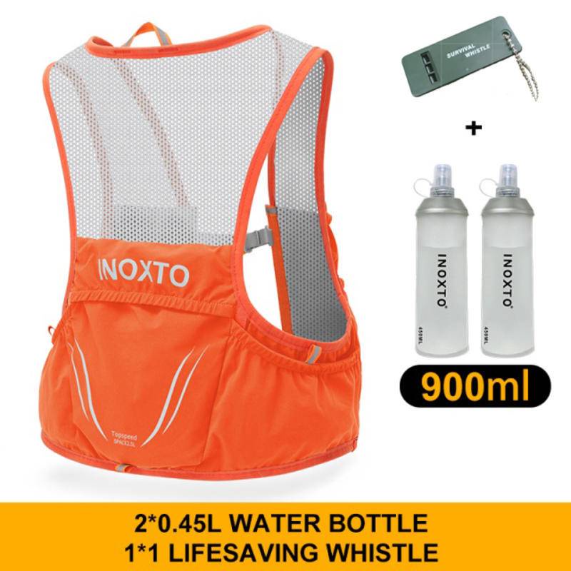 INOXTO Marathon Running Vest With 2 * 450ML Kettle Lightweight Running