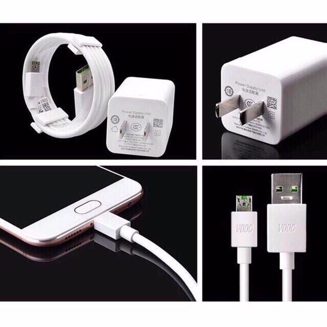 VOOC Fast Charger + USB Cable 5A Original Super Flash Micro Android
