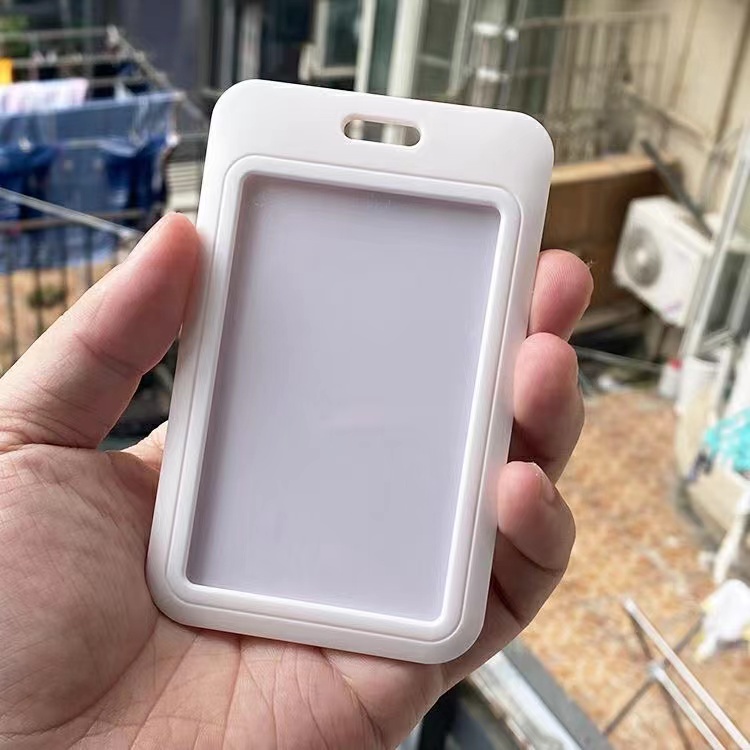 Solid color card case ID card horizontal Vertical staff badge nurse ...