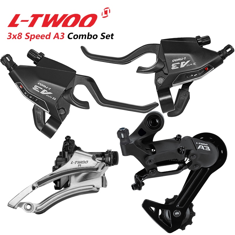 LTWOO A3 Combo 3x8 Speed 24 Speed Combo Shifter Lever Rear Derailleur ...