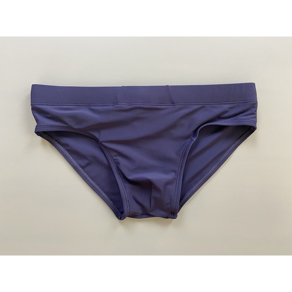 Solid Color Men's Triangle Swimming Trunks Low Waist Swim Briefs Sports ...