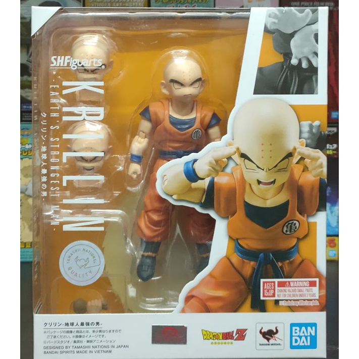 DRAGON BALL Z S.H.Figuarts SHF KRILLIN EARTH'S STRONGEST MAN | Shopee ...