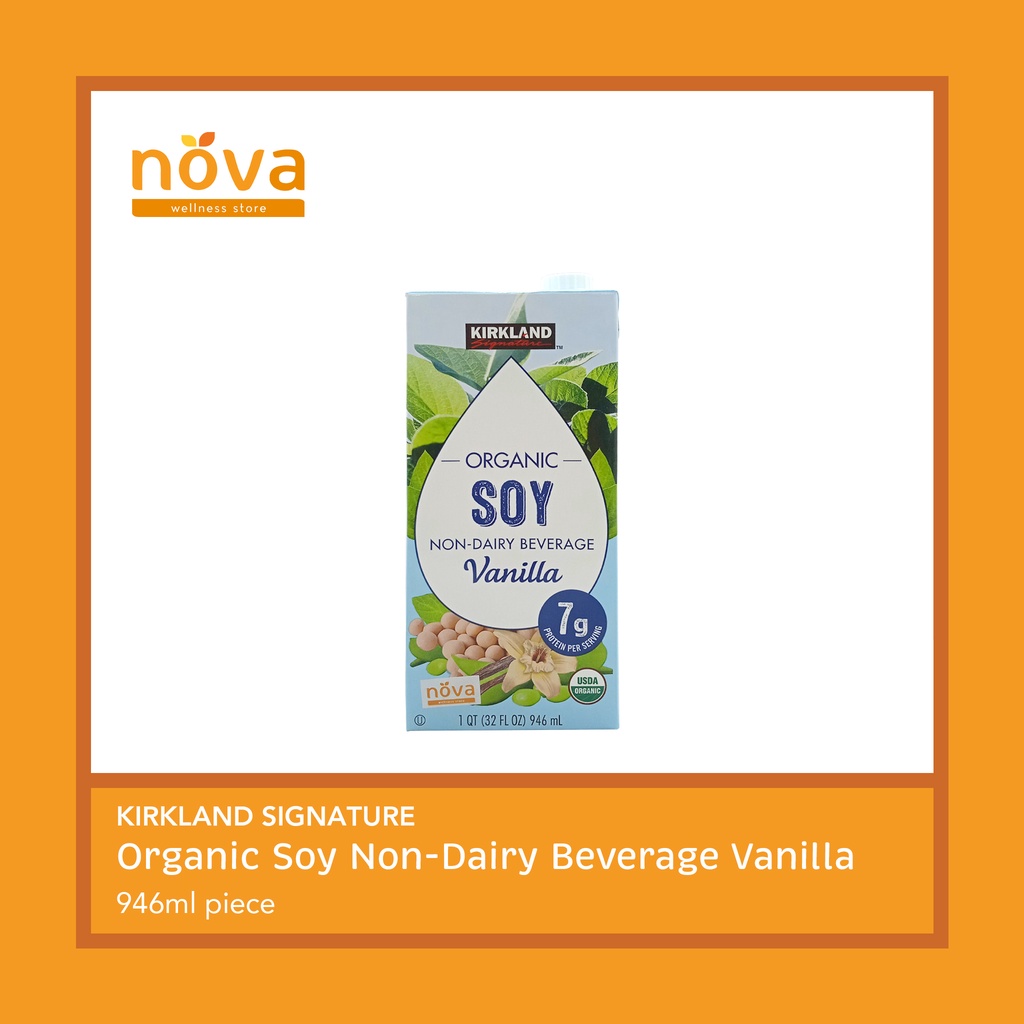 Kirkland Signature Organic Soy NonDairy Beverage Vanilla 946ml (pc