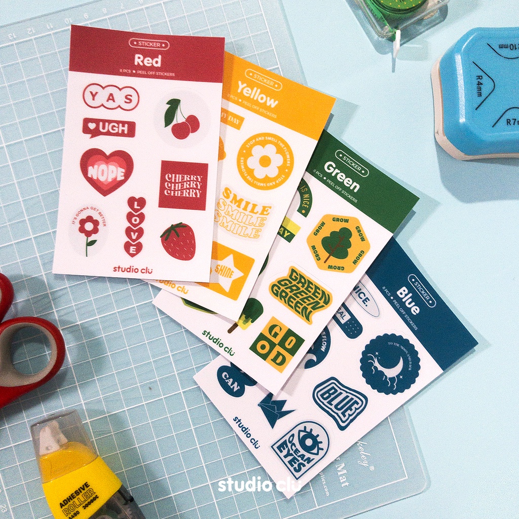 COLORS Sticker Sheet | Journal Laptop Deco | studio clu | Shopee ...