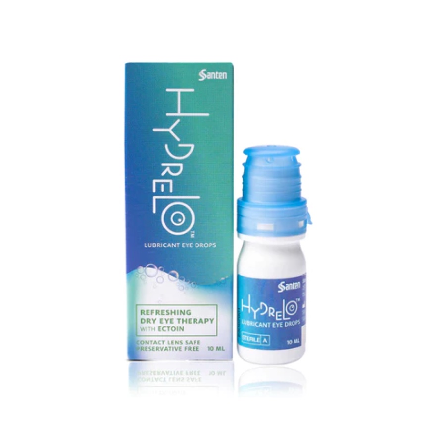 Hydrelo Lubricant Eye Drops (10ml) Santen Contact Lens Safe and for Dry