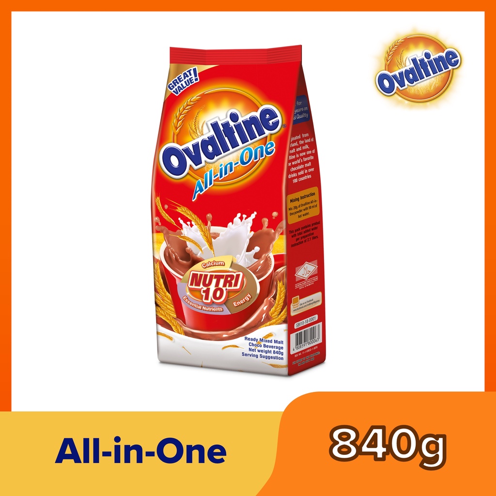 Ovaltine All-In-One 840g | Shopee Philippines