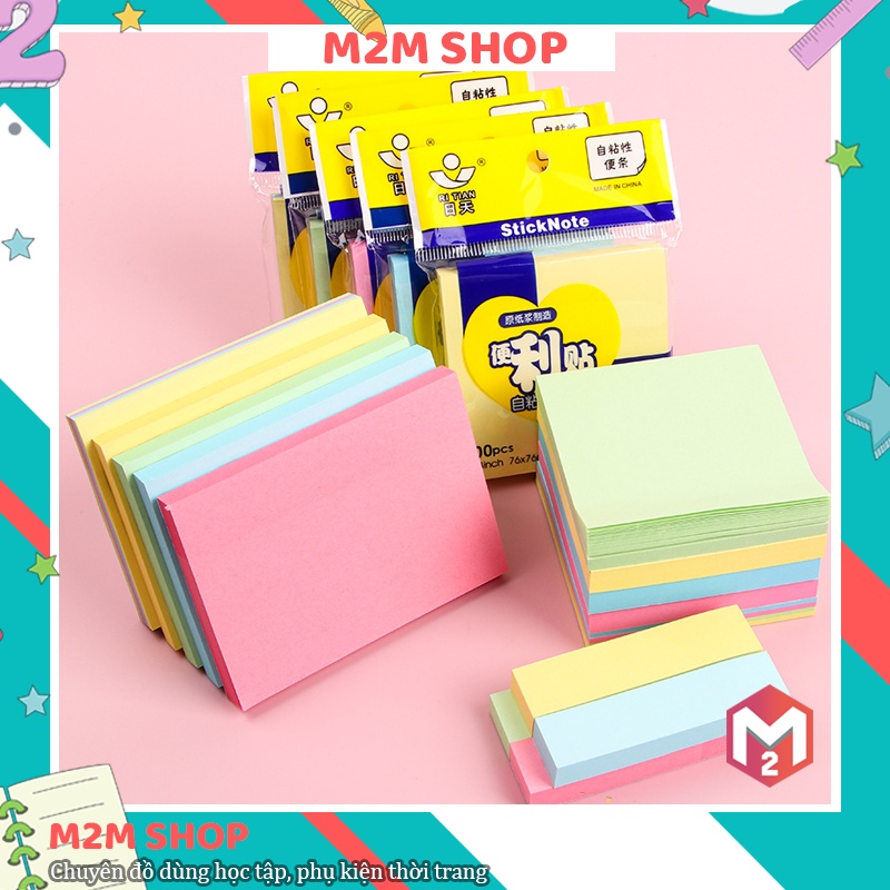 Sticky note Paper Can Stick Many Different Colors And Sizes (100 Sheets ...