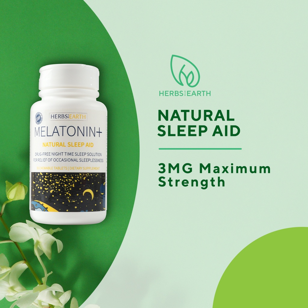 MELATONIN+ Faster & Longer 3MG Fast Acting 50 Chewable Tablets from ...