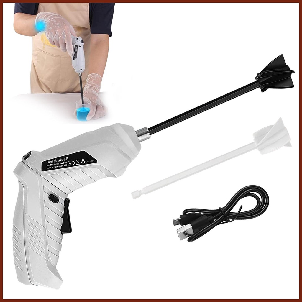 Epoxy Resin Mixer Handheld Handheld Rechargeable Resin Stirrer for