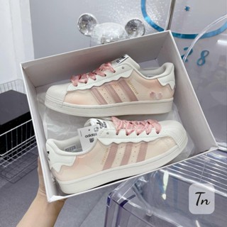 Adidas superstar pastel pink cheap stripes