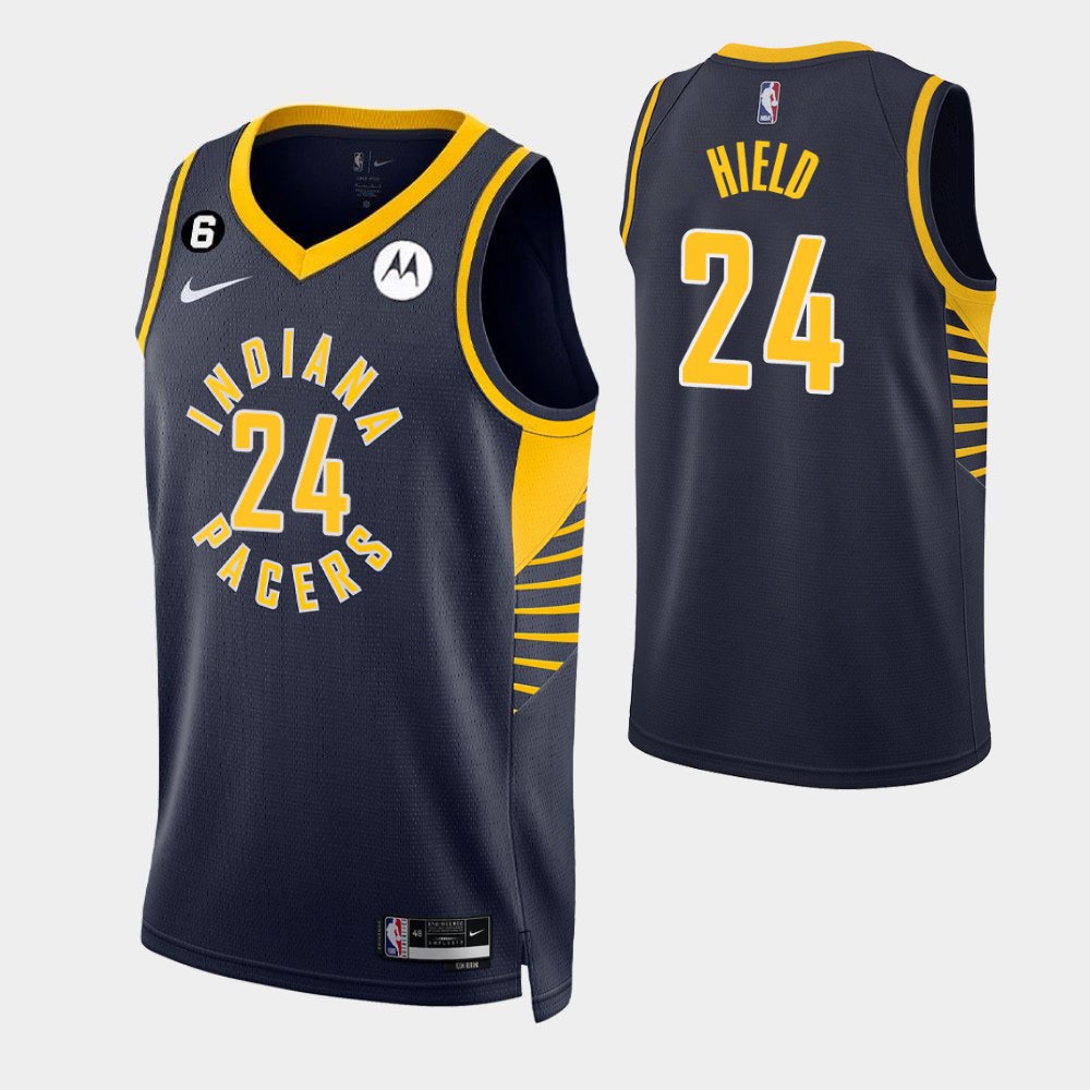 Indiana Pacers #24 Buddy Hield 2022-23 Icon Edition Black Jersey ...