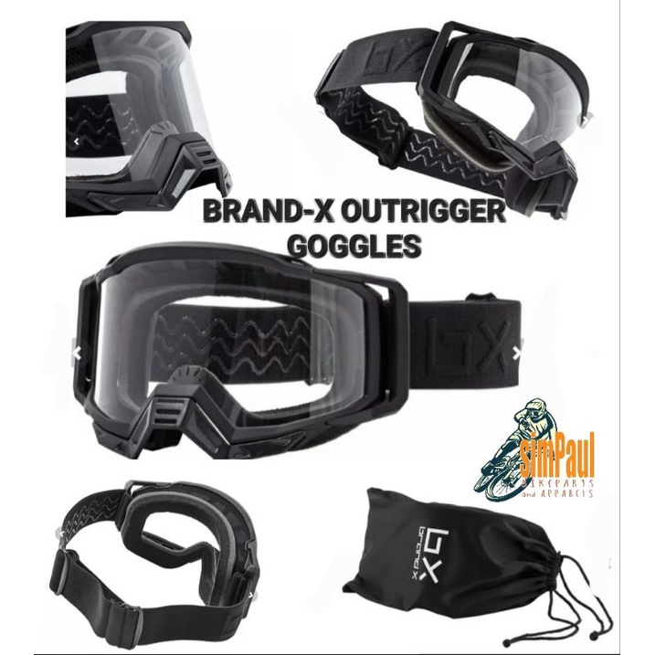 BRANDX G1/ G1 OUTRIGGER MTB GOGGLES, 3 Pack Lens Shopee Philippines