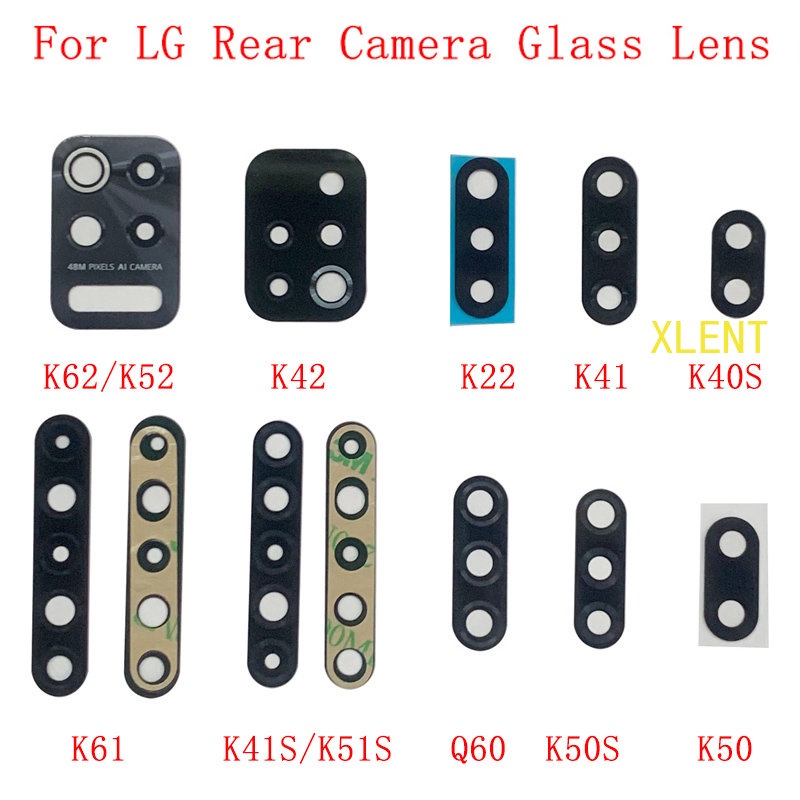 Back Rear Camera Glass Lens For LG K62 K52 K42 K22 K41S K51S K61 K50S ...