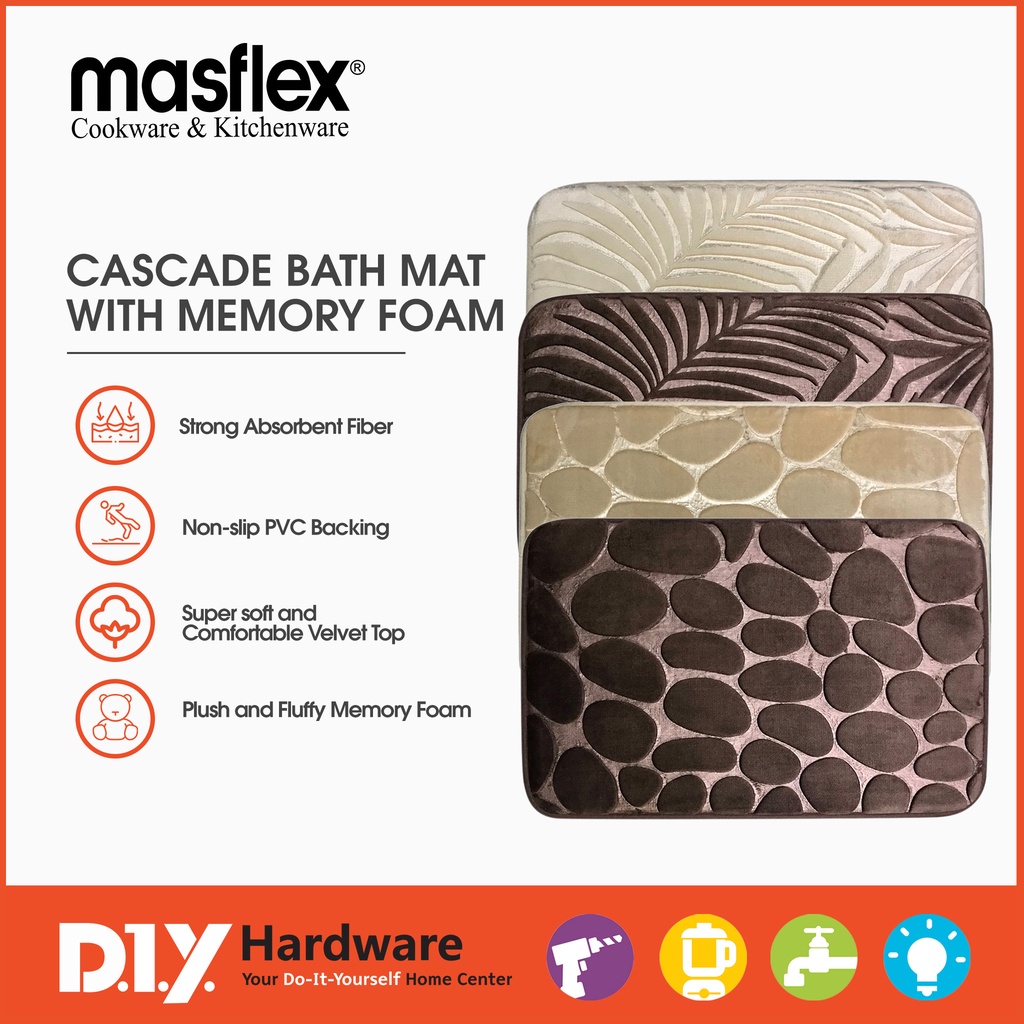 Cascade Bath Mat with Memory Foam | Shopee Philippines