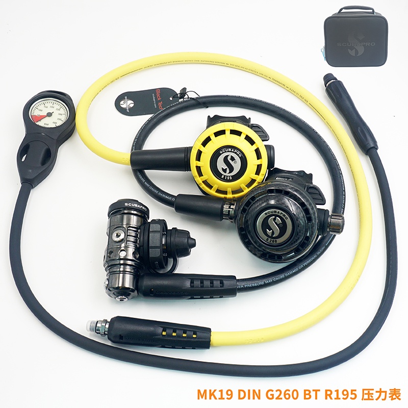 Scubapro MK19 EVO/G260 BT CARBON Fiber Diving Breathing Regulator Skill