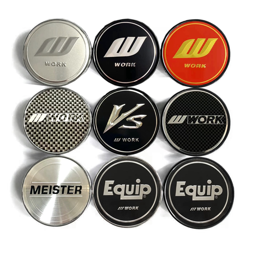 4pcs 54mm work wheel center cap dust proof hood cover plastic base rim hub cap work racing for