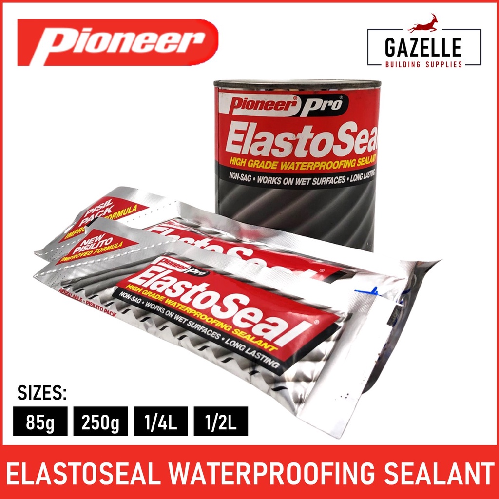 PIONEER ElastoSeal High Grade Waterproofing Roof Sealant / Clear / Elastokwik Pisil / PIsilito