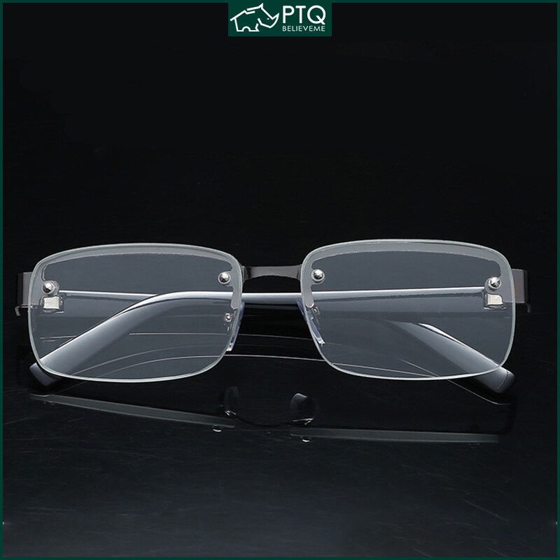 Reading Glasses New Rimless Crystal Glass Lens Glasses Comfortable