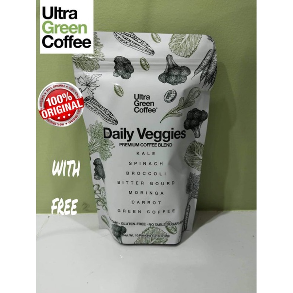 100Original Ultra Green Coffee Daily VEGGIES (10Packets) Shopee Philippines