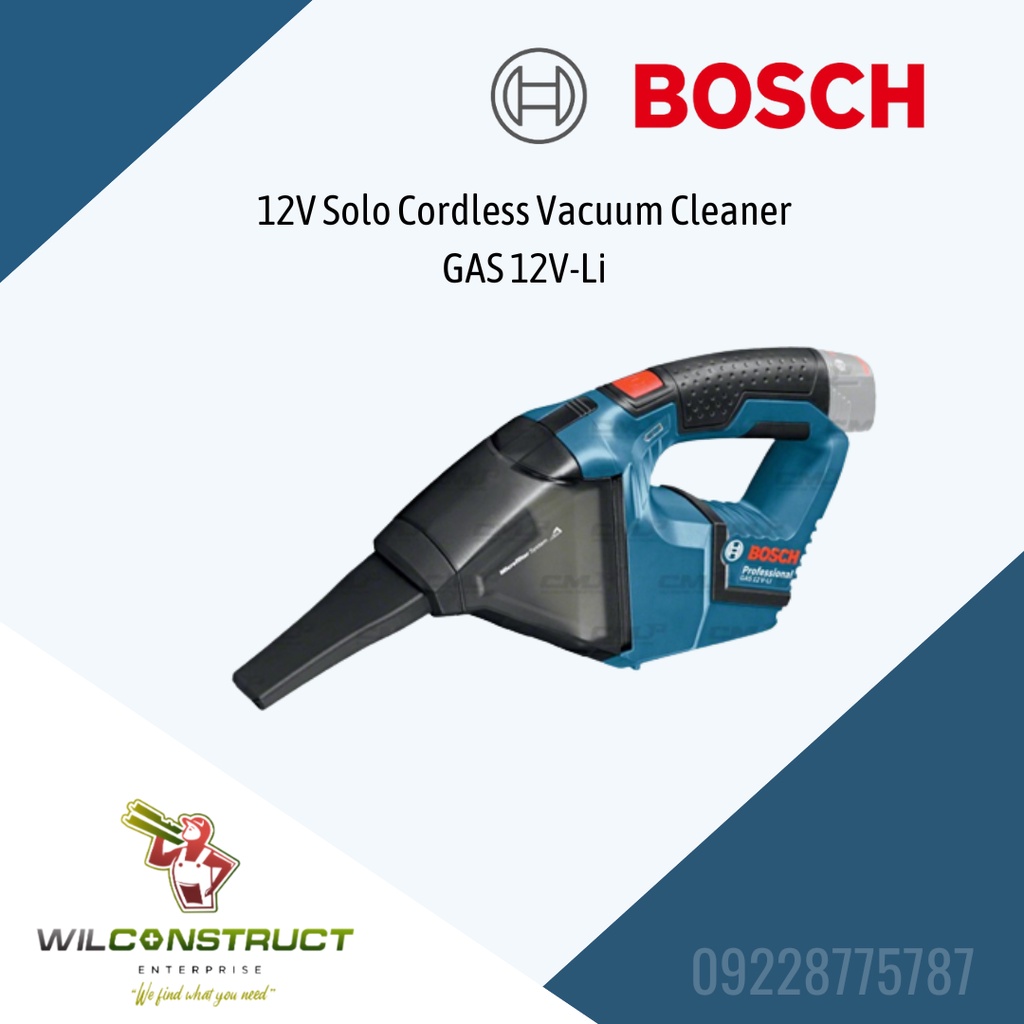 BOSCH 12V Solo Cordless Vacuum Cleaner (GAS 12 VLi) Shopee Philippines