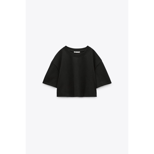 Zara Cropped Tshirt Closetbykaykay Shopee Philippines
