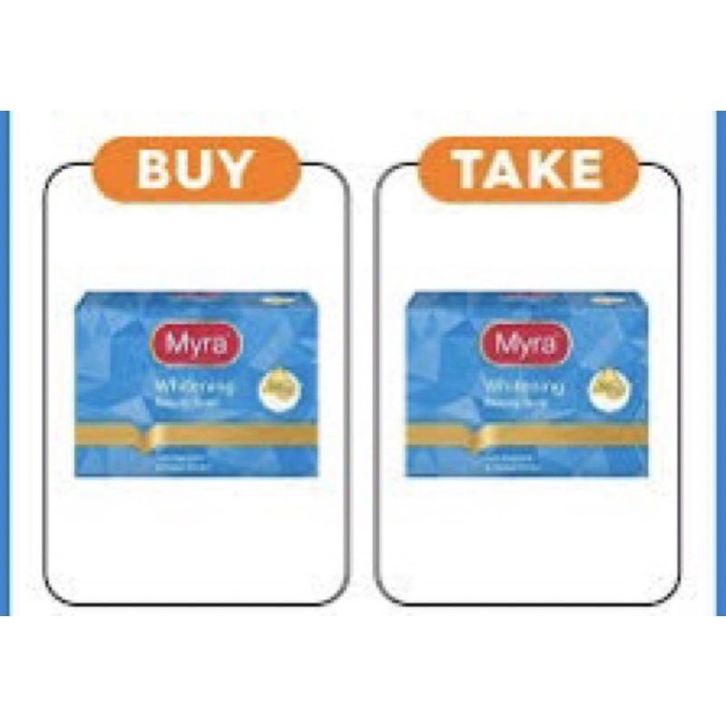 Buy 1 Take 1 Myra E Whitening Bath Soap 90g Authentic Shopee Philippines