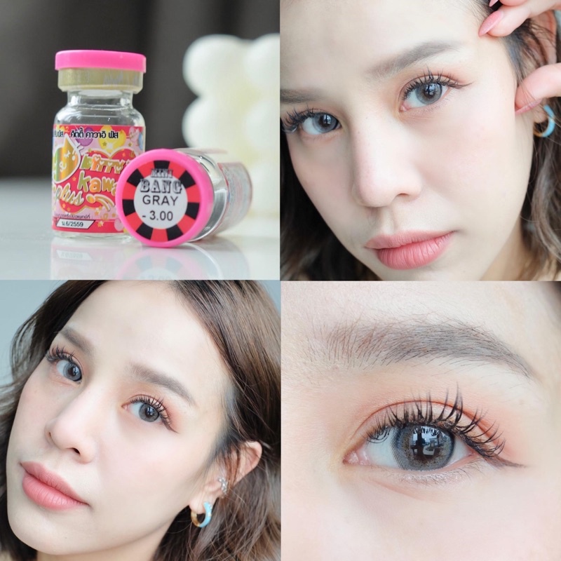 Mini BANG Gray Soft Colored Contact Lens Eyewear Vision Correction 6 ...