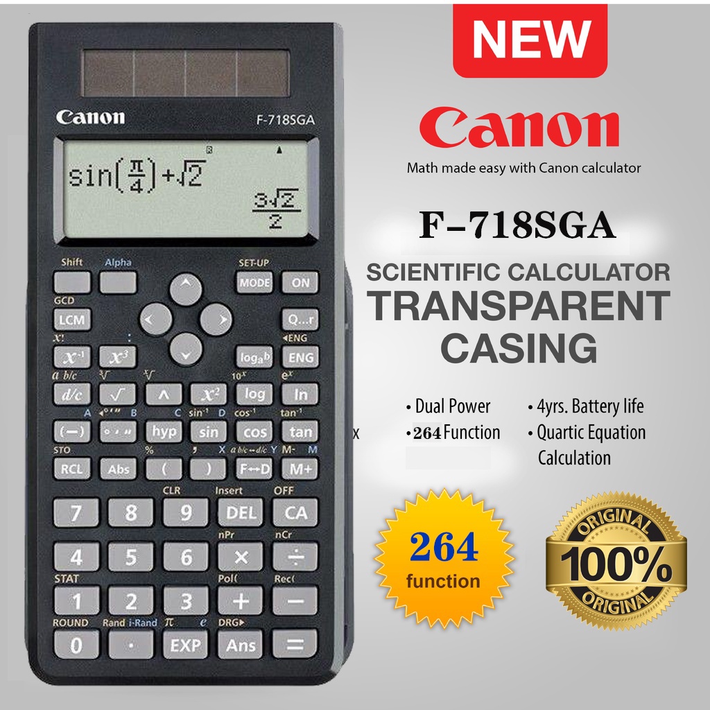 Canon Scientific Calculator F718S f718/F789SGA= fx 350es for Junior