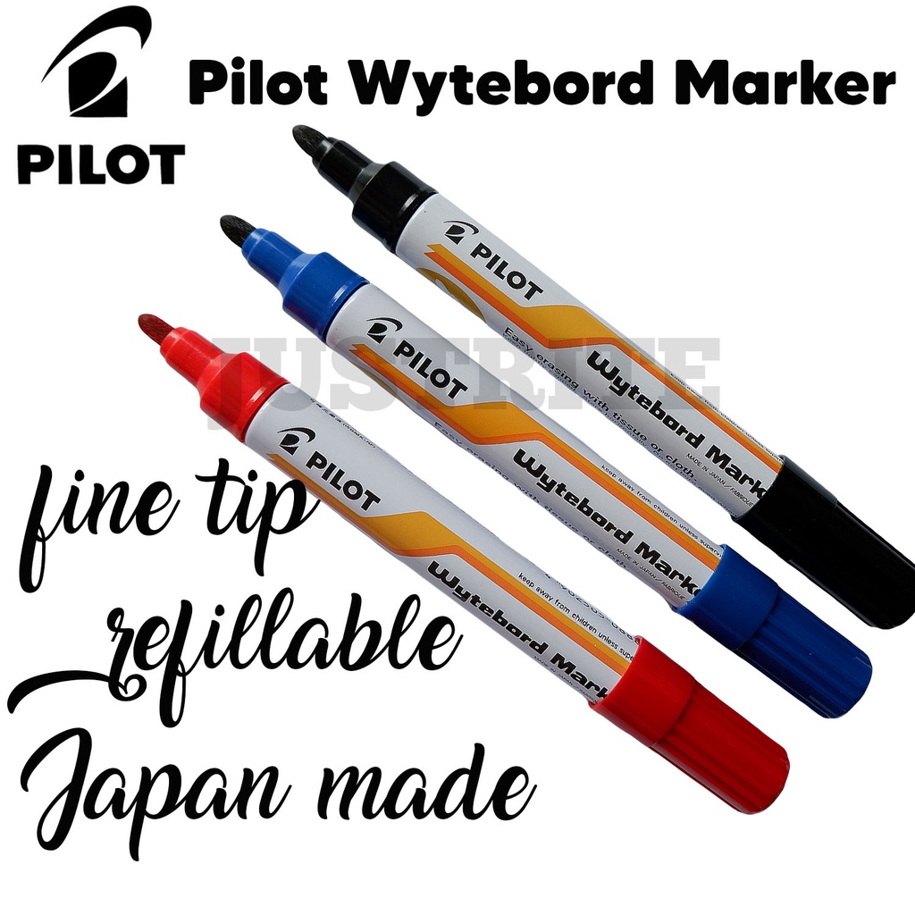 Pilot Whiteboard Marker Fine BLACK BLUE RED Wyteboard White Board Shopee Philippines