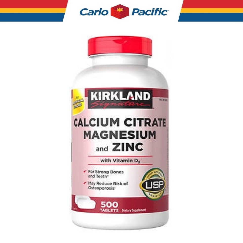 Kirkland Signature Calcium Citrate Magnesium and Zinc 500 tablets