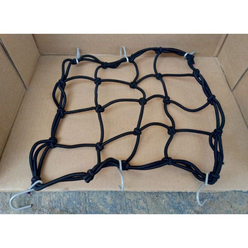 MERAH HITAM Rubber Nets Upholstery Nets Quality Thick Helmet Goods Nets