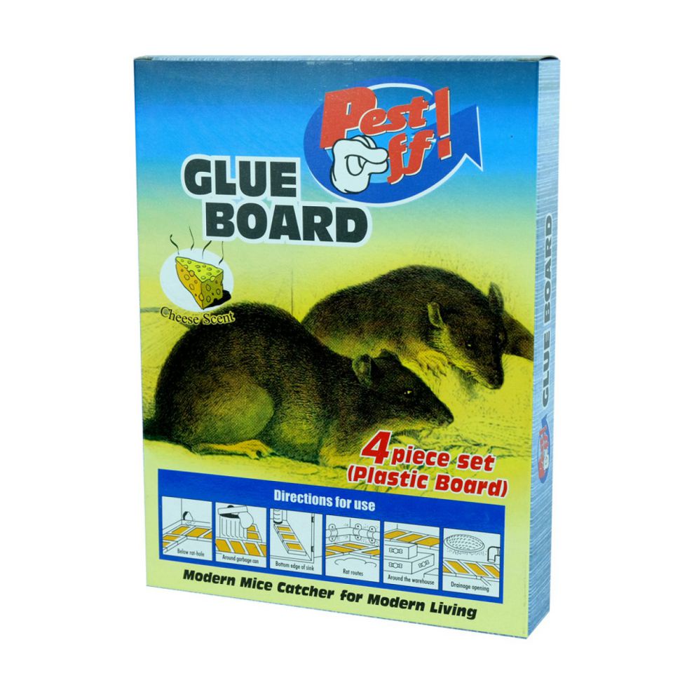 Pest Off 4 Piece Set Plastic Board Rat Trap Cheese 4 Pcs Shopee
