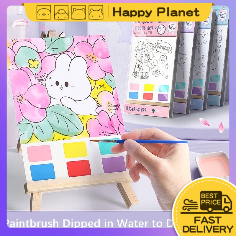 thumbnail image 2 of Water Color Paint Sets For Kids 3 Pack Watercolor Coloring Books For Kids Watercolor Paint Book Coloring Books For Kids Ages 4-8 Water Colors Paint Kids Pocket Hand Book Stocking Goodie Bag 2 of 10