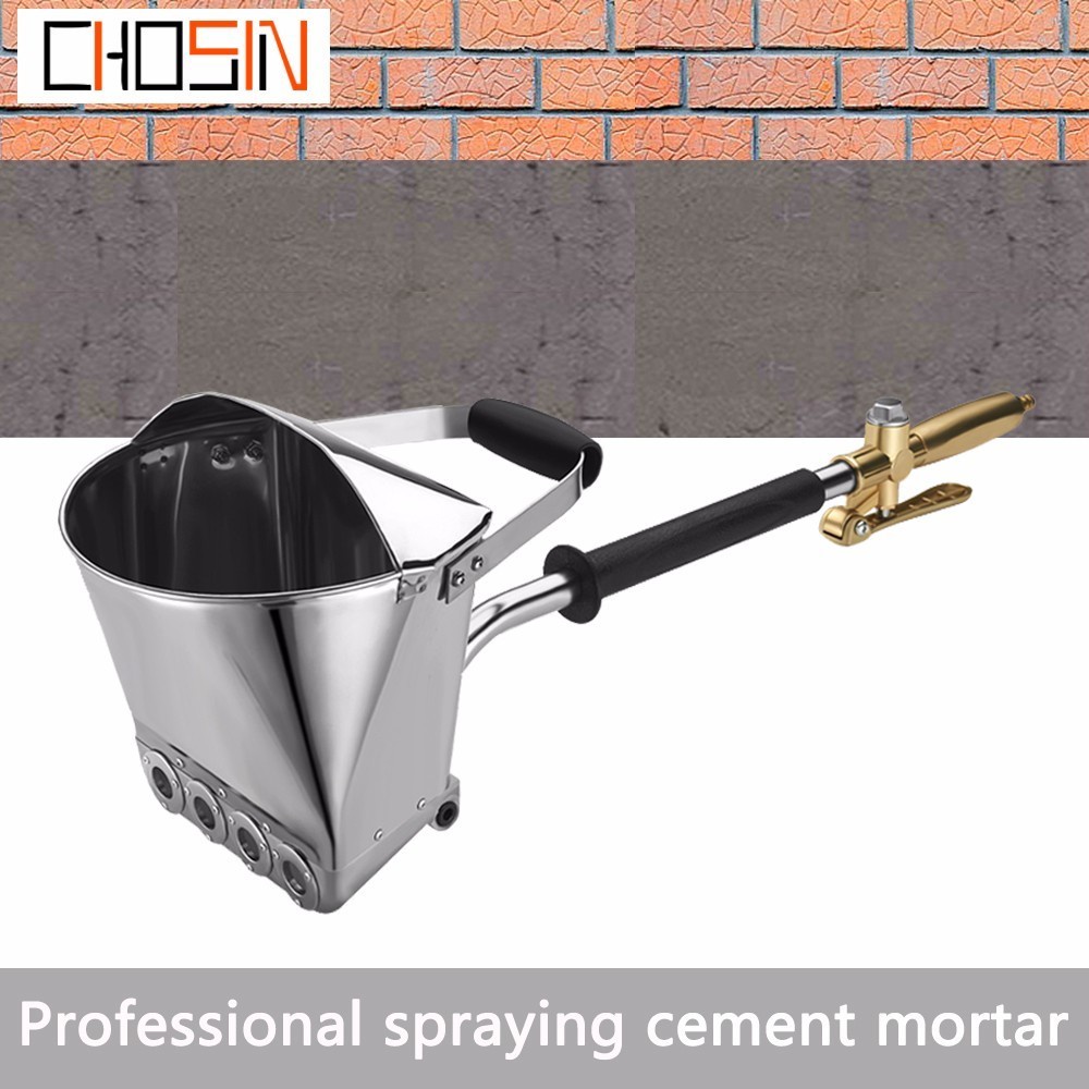 Free Shipping Cement Spray Gun Mortar Sprayer Plaster Hopper Gun Render ...