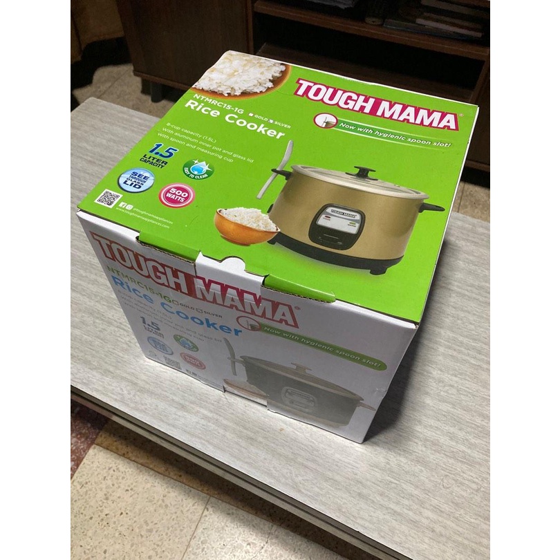 Tough Mama NTMRC151G 1.5L Straight Type Rice Cooker (GOLD) Shopee