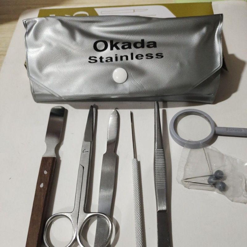 Okada Junior Dissecting Kit All Stainless 7sets Shopee Philippines