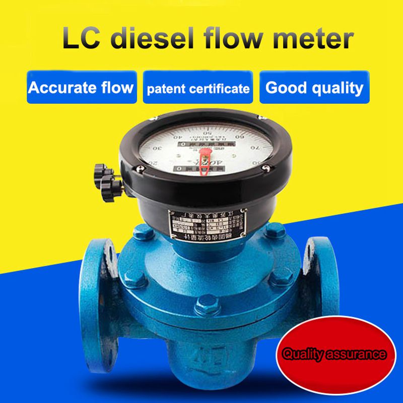 Oval gear flow meter diesel heavy oil meter mechanical type high