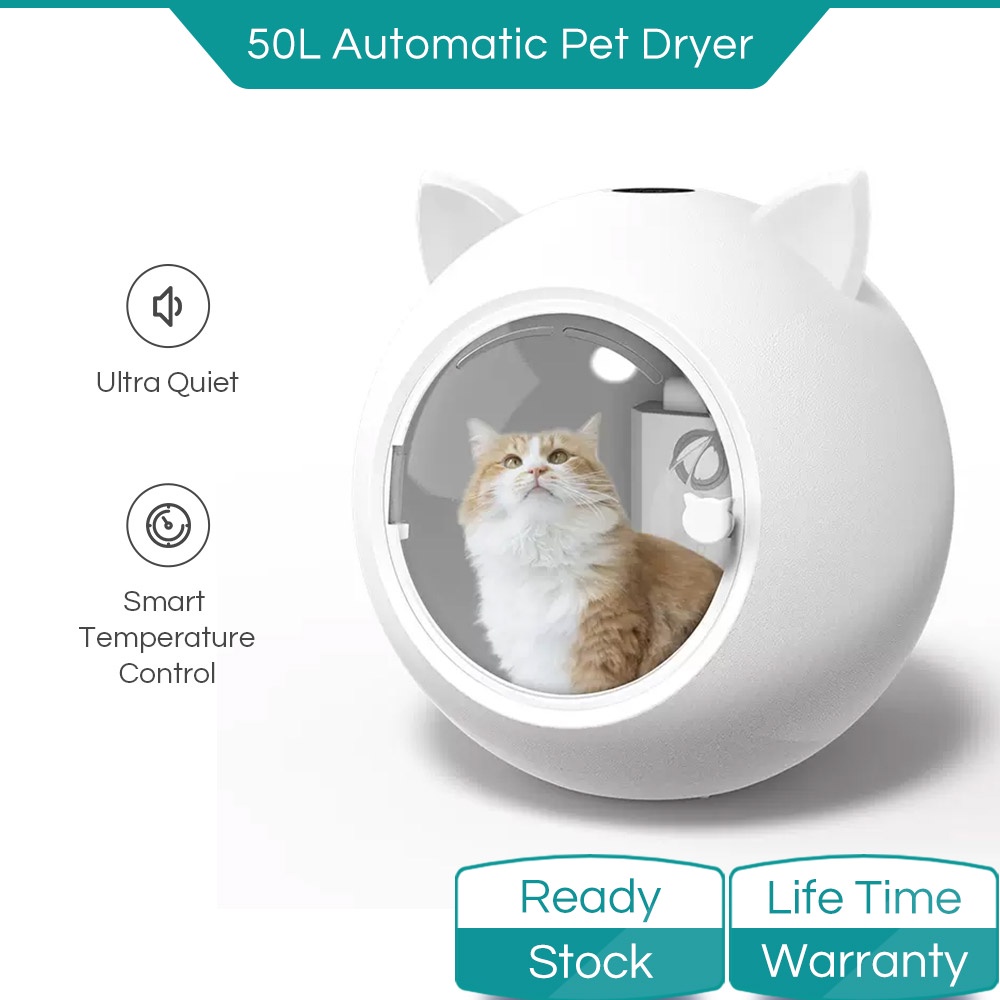 Automatic Pet Dryer Box for Cats and Small Dogs Ultra Quiet with Smart