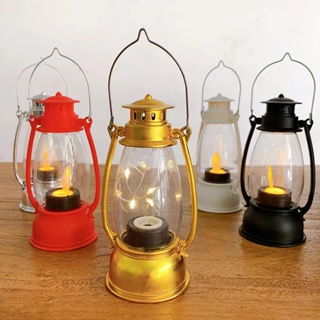Brass Oil Lamp Vintage Kerosene Lantern - Handmade Hurricane Lighting Large  Lamp Night for Living Room , Decorative Home Gift Chamber Oil Lamp with