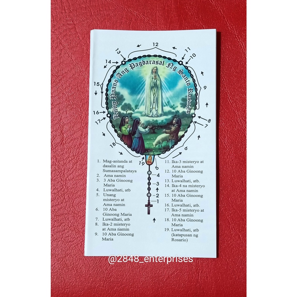 ROSARY GUIDE TAGALOG Shopee Philippines