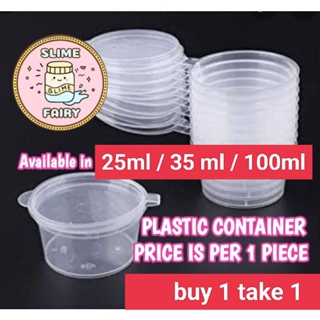 10pcs Slime Storage Plastic Color Plasticine Clear Containers Glue