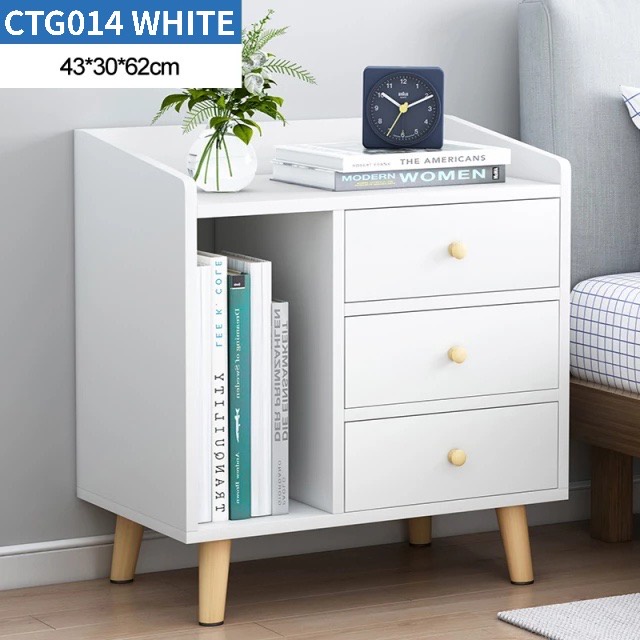 bedside table drawer mini bed cabinet With Lock Mini Modern Simple ...