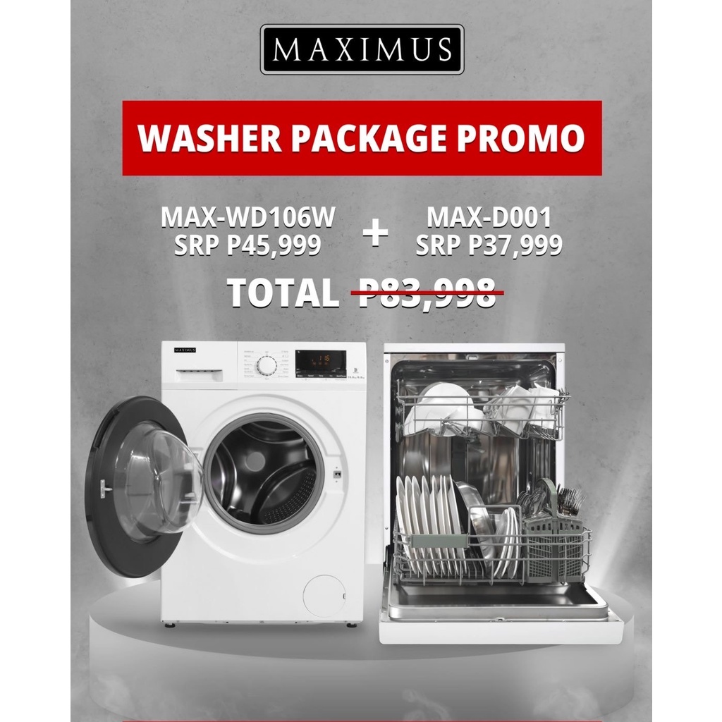 WasherDryer + Dishwasher Promo Package Shopee Philippines