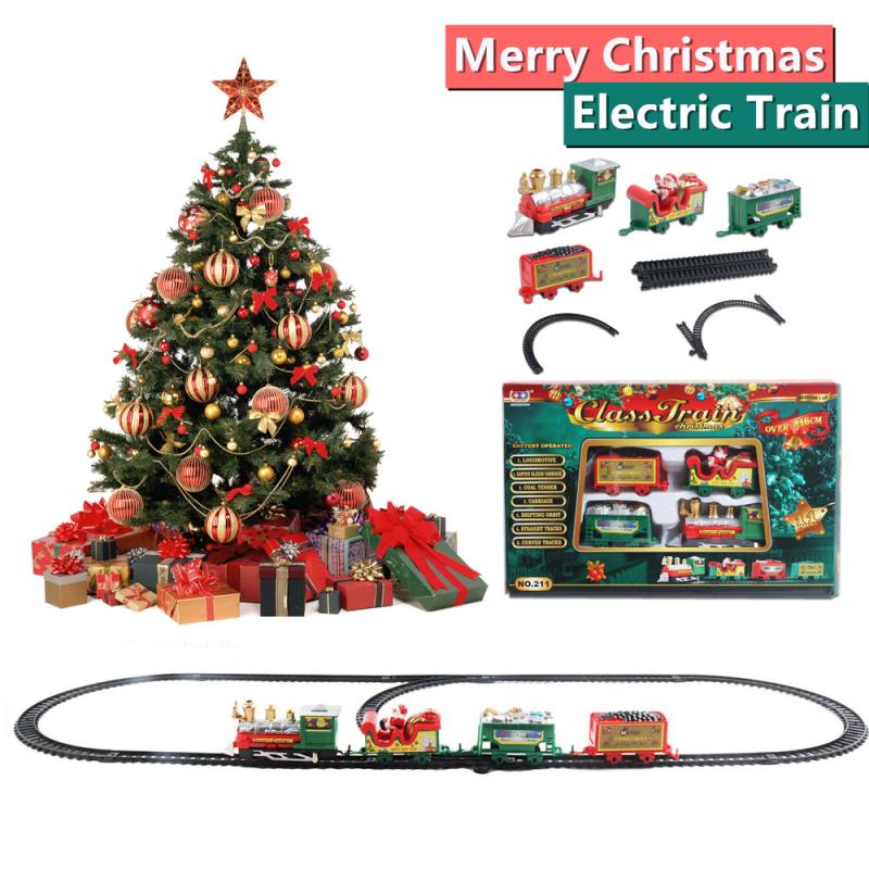 New Kids Train Railway RC Trains Toy Christmas Paty Train Set Model ...
