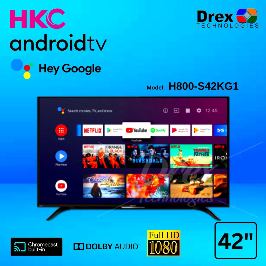 HKC Smart Adroid TV 42" 55" 65" 4K UHD & FHD LED Smart Television