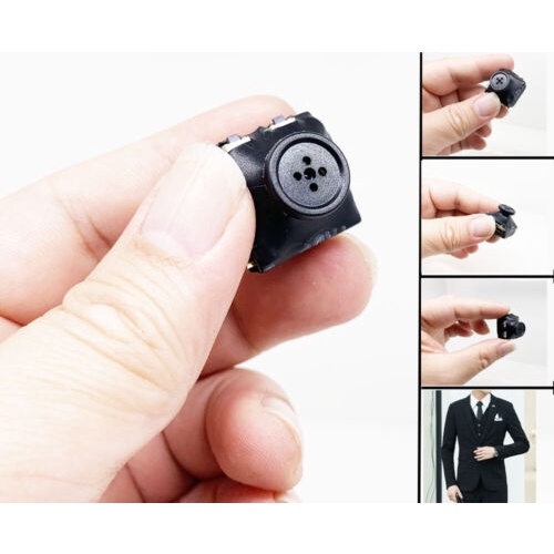 Mini 720P 1080P HD Shirt Button Spy Camera Video Recorder Hidden Body