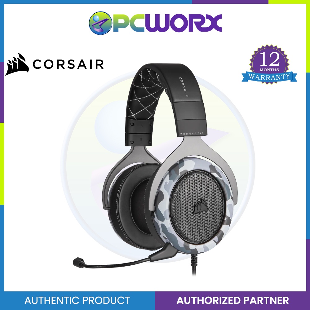 Corsair Hs60 Haptic Stereo Gaming Headset With Haptic Bass Shopee Philippines 0796