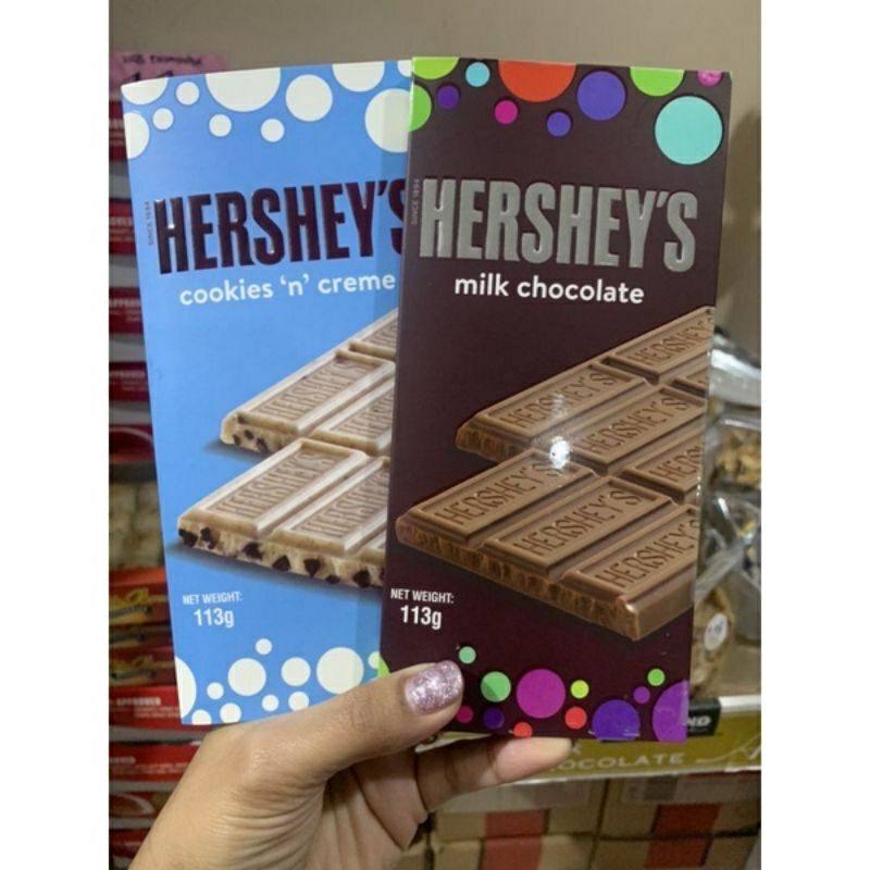 Hershey's Cookies N' Creme/Milk Chocolate Holiday Bar 100g Shopee Philippines