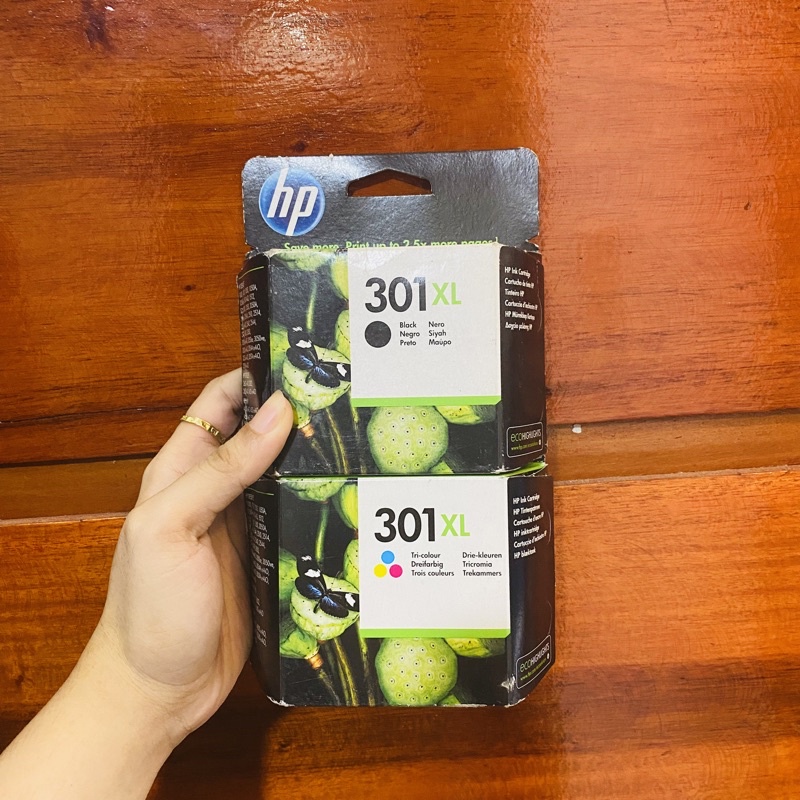 Hp 301xl Black And Tricolor Original Ink Cartridge Shopee Philippines