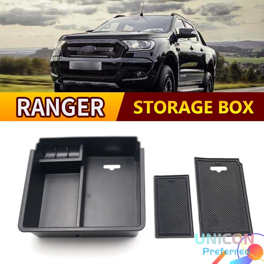 Car Armrest Storage Box Console Organizer Ford Ranger T6 Raptor T7 PX ...